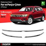 Volkswagen Tiguan Krom Far Üst Çıtası 3 Prç. 2016-2020
