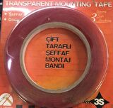 Çift Taraflı Şeffaf Bant 3S 1Cm X 5M / Yaba05