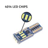 Dekoratif Led Ampul T10-15Smd 4014 Canbus 12V Çift Beyaz / Laam862