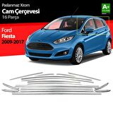 Ford Fiesta Krom Cam Çerçevesi 16 Parça 2009-2017
