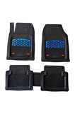 Safir Bmw 5 E34 Havuzlu Universal Paspas Krom Mavi