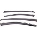 Sunplex Vw Passat B6   Style 4 Lü Set Kromlu Cam Rüzgarlığı Ön Ve Arka