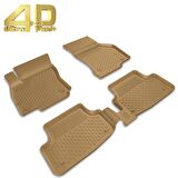 Sahler Volkswagen Golf 5 2004-2008 Bej Renk 4.5D Araca Özel Paspas Seti