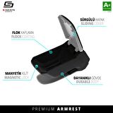 Peugeot 206 Kol Dayama Kolçak Çelik Ayaklı ABS Gri 1998-2012 A+Kalite