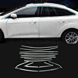 Ford Focus Sd 2011 2018 Cam Çıtası Krom