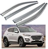 Hyundai Tucson 2015 2020 Kromlu Cam Rüzgarlığı