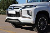 Mitsubishi L200 Off Road Ön Tampon Koruma Demiri Siyah Çiftli Bıyık 2007+ PST18
