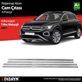 Volkswagen T-Roc Makyajlı Krom Cam Çıtası 4 Prç. 2021 Üzeri