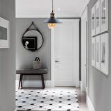 Gönen Tekli Siyah Modern Retro Sarkıt Mutfak Retro Salon Avize 