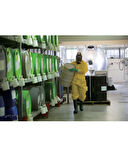 DELTAPLUS DT300 DELTACHEM TEK KULLANIMLIK ANTİSTATİK SIVI GEÇİRMEZ TİP 3 KİMYASAL KORUYUCU TULUM