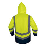 Delta Plus OPTIMUM3 Reflektörlü 5'i 1 Arada Su Geçirmez Parka Sarı