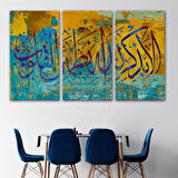 Kalpler Ancak Allah'ı Anmakla Huzur Bulur (Rad suresi 28. Ayet) Yazılı Kanvas Tablo-3295