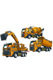 İnşaat Araçları Işıklı Sesli Tır Seti 3 'lü Oyuncak