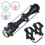 Spike 3-9x50 Zoomlu Dürbünü Kırmızı Yeşil Işık Çelik Gövde