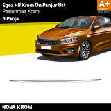 Fiat Egea HB Krom Ön Panjur Üst Çıtası 2015-2020
