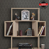 Pasific Home Box Hareketli Kutulu Raflı Kitaplık, Meşe