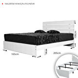 Pasific Home Huga Çift Kişilik 160 X 200 Başlıklı Karyola, Ceviz