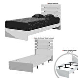 Pasific Home Huga Başlıklı Genç Odası Karyolası,Ceviz,90x200