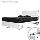 Pasific Home Huga Çift Kişilik 180 X 200 Başlıklı Karyola, Ceviz