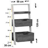 Pasific Home Low Çok Amaçlı Dekoratif Kitaplık ,Ceviz, Montessori Dolap