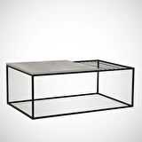 Pasific Home Zinus Metal Orta Sehpa, Beyaz Meşe