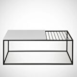 Pasific Home Zinus Metal Orta Sehpa, Ahşap Beyaz
