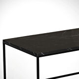 Pasific Home Cosco Dikdörtgen Orta Sehpa ,Siyah Mermer