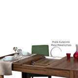 Pasific Home Oblo Açılır Yemek Masası, Ceviz