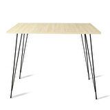 Pasific Home Sandalf Metal Ayaklı Mutfak Masası,Kare 90x90, Meşe