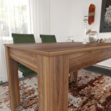 Pasific Home Single Mutfak Yemek Masası, 120x80 cm, Dikdörtgen, Ceviz