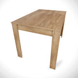 Pasific Home Single Mutfak Yemek Masası, 120x80 cm, Dikdörtgen, Koyu Meşe