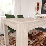 Pasific Home Single Mutfak Yemek Masası, 120 x80 cm, Dikdörtgen, Meşe