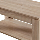 Pasific Home Shelf Raflı Orta Sehpa, Dikdörtgen Sehpa, İthal Meşe