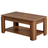 Pasific Home Shelf Raflı Orta Sehpa, Dikdörtgen Sehpa, Ceviz