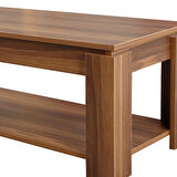 Pasific Home Shelf Raflı Orta Sehpa, Dikdörtgen Sehpa, Ceviz