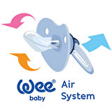 Wee Baby Şeffaf Desenli Damaklı Emzik No:2 - PEMBE