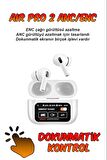 Pro 2 Anc Dokunmatik Ekranlı Bluetooth Kulaklık Ios Android Tüm Telefonlara Uyumlu Beyaz