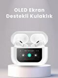 Pro 2 Anc Dokunmatik Ekranlı Bluetooth Kulaklık Ios Android Tüm Telefonlara Uyumlu Beyaz