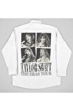 Taylor Swift The Eras Tour Baskılı Unisex Şarkıcı Cepli Gömlek