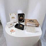 Pelin Yazılı Dikdörtgen Motifli 14 Ayar Altın Plakalı Örgülü Hediye Bileklik-330isim-kahverengi