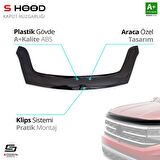 S-Dizayn Citroen Berlingo ABS Plastik Kaput Rüzgarlığı 2008-2018 A+Kalite