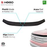 S-Dizayn Dacia Sandero ABS Plastik Kaput Rüzgarlığı 2013 Üzeri A+Kalite