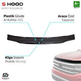 S-Dizayn Mitsubishi L200 ABS Plastik Kaput Rüzgarlığı 1996-2006 A+Kalite