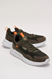 Erkek Günlük Rahat Yürüyüş Spor Ayakkabı HAKİ - TURUNCU