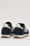 Erkek Günlük Rahat Taban Yumuşak Hafif Sneaker Bağcıklı Spor Ayakkabı  LACİVERT - BEYAZ
