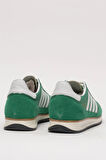Erkek Günlük Rahat Taban Yumuşak Hafif Sneaker Bağcıklı Spor Ayakkabı  YEŞİL - BEYAZ