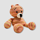 Uretti - gülnur 2184 El Yapımı Amigurumi Renkli Ayı 34cm- Somon