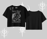 Oversize Crop Tshirt Throttle Therapy No Brakes Just Freedom