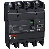Schneider EZCV250H4125, 125 Amper, 36 kA, 4 Kutuplu, Kaçak Akım Korumalı Kompakt Şalter, EZCV250H, TM125D Korumalı