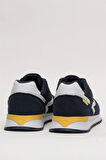 Erkek Ortopedik Günlük Yürüyüş Koşu Sneaker Spor Ayakkabı LACİVERT - SARI